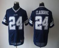 Nike Dallas Cowboys #24 Morris Claiborne Navy Blue Team Color Men's Stitched NFL Elite Jersey