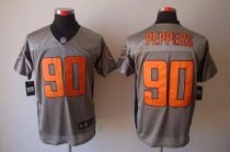 Nike Bears -90 Julius Peppers Grey Shadow Stitched NFL Elite Jersey