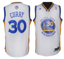 Golden State Warriors -30 Stephen Curry White Revolution 30 Stitched NBA Jersey