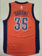 Oklahoma City Thunder -35 Kevin Durant Orange Alternate Stitched NBA Jersey