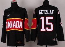 Olympic 2014 CA 15 Ryan Getzlaf Black Stitched NHL Jersey