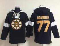 Boston Bruins -77 Ray Bourque Black NHL Pullover Hoodie