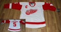 Detroit Red Wings -5 Nicklas Lidstrom Stitched White NHL Jersey