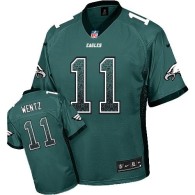 Nike Philadelphia Eagles -11 Carson Wentz Midnight Green Team Color Stitched NFL Elite Drift Fashion