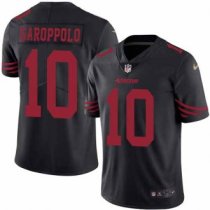 San Francisco 49ers -10 Jimmy Garoppolo Black Nike NFL Limited Rush Jersey