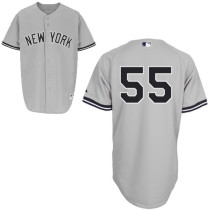 New York Yankees -55 Russell Martin Grey Stitched MLB Jersey