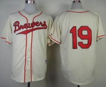 Milwaukee Brewers -19 Robin Yount Cream 1948 Turn Back The Clock Stitched MLB Jersey