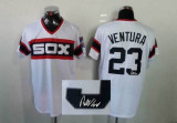 Mitchell And Ness 1983 Autographed MLB Chicago White Sox -23 Robin Ventura White Throwback Stitched