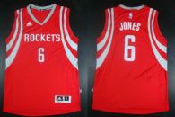 Revolution 30 Houston Rockets -6 Terrence Jones Red Road Stitched NBA Jersey