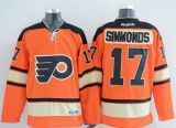 Philadelphia Flyers -17 Wayne Simmonds Orange Alternate Stitched NHL Jersey