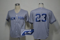 Autographed MLB New York Yankees -23 Don Mattingly Grey Stitched Jersey