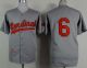 Mitchell And Ness 1956 St  Louis Cardinals #6 Stan Musial Grey Stitched MLB Jersey