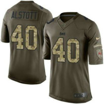 Nike Tampa Bay Buccaneers -40 Mike Alstott Green Stitched NFL Limited Salute to Service Jersey