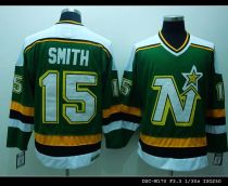 Dallas Stars -15 Bobby Smith Stitched Green CCM Throwback NHL Jersey
