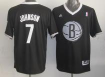 Brooklyn Nets -7 Joe Johnson Black 2013 Christmas Day Swingman Stitched NBA Jersey
