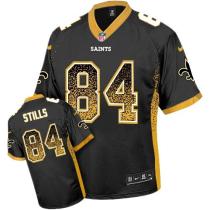 Nike New Orleans Saints #84 Kenny Stills Black Team Color Men's Stitched NFL Elite Drift Fashion Jer