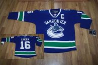 Vancouver Canucks -16 Trevor Linden Stitched Blue NHL Jersey
