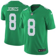 Nike Eagles -8 Donnie Jones Green Stitched NFL Limited Rush Jersey
