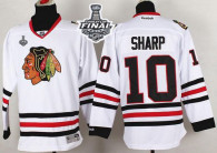 Chicago Blackhawks -10 Patrick Sharp White 2015 Stanley Cup Stitched NHL Jersey