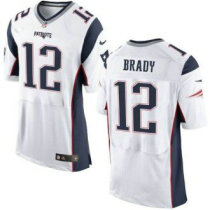 Nike New England Patriots -12 Tom Brady White Stitched NFL New Elite Jersey