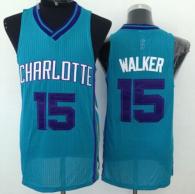 Revolution 30 Charlotte Hornets -15 Kemba Walker Light Blue Stitched NBA Jersey
