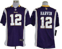 Nike Vikings -12 Percy Harvin Purple Team Color Stitched NFL Game Jersey