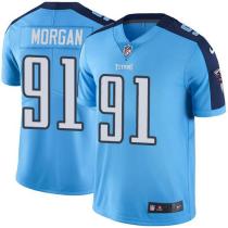 Nike Titans -91 Derrick Morgan Light Blue Stitched NFL Color Rush Limited Jersey