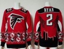 Nike Atlanta Falcons 2 Matt Ryan Red Black Ugly Sweater