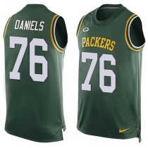Nike Green Bay Packers -76 Mike Daniels Green Team Color Stitched NFL Limited Tank Top Jersey