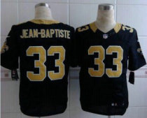 Nike New Orleans Saints -33 Stanley Jean-Baptiste Black Team Color NFL Elite Jersey