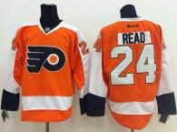 Philadelphia Flyers -24 Matt Read Orange Stitched NHL Jersey