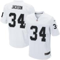 Nike Oakland Raiders #34 Bo Jackson White Men's Stitched NFL Elite Jersey