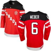 Olympic CA 6 Shea Weber Red 100th Anniversary Stitched NHL Jersey