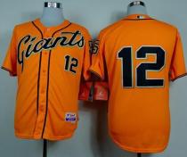 San Francisco Giants #12 Joe Panik Orange Alternate Cool Base Stitched MLB Jersey