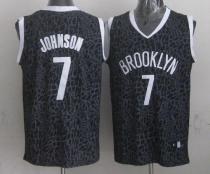 Brooklyn Nets -7 Joe Johnson Black Crazy Light Stitched NBA Jersey