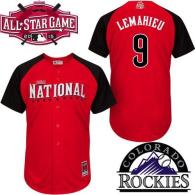 Colorado Rockies -9 DJ LeMahieu Red 2015 All-Star National League Stitched MLB Jersey