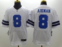 Nike Dallas Cowboys #8 Troy Aikman White Men's Stitched NFL Elite Jersey