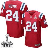 Nike New England Patriots -24 Darrelle Revis Red Alternate Super Bowl XLIX Mens Stitched NFL Elite J
