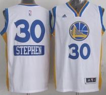 Golden State Warriors #30 Stephen Curry White 2014-15 Christmas Day Stitched Youth NBA Jersey