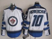 Winnipeg Jets -10 Dale Hawerchuk White Stitched NHL Jersey