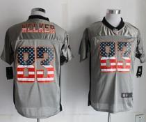 Nike Denver Broncos #83 Wes Welker Grey Men's Stitched NFL Elite USA Flag Fashion Jersey