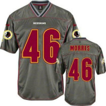 NEW Washington Redskins -46 Alfred Morris Grey Vapor Elite Jerseys