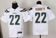 Nike San Diego Chargers #22 Jason Verrett White Men’s Stitched NFL New Elite Jersey