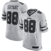 Nike Cowboys -88 Dez Bryant Gray Stitched NFL Limited Gridiron Gray II Jersey