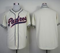 San Diego Padres Blank Cream 1948 Turn Back The Clock Stitched MLB Jersey