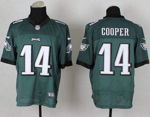 Nike Philadelphia Eagles #14 Riley Cooper Midnight Green Team Color Men's Stitched NFL Elite Jersey