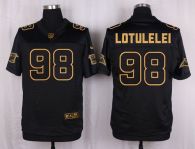 Nike Carolina Panthers #98 Star Lotulelei Black Men's Stitched NFL Elite Pro Line Gold Collection Je