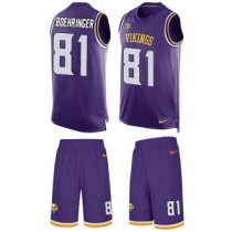 Vikings #81 Moritz Boehringer Purple Team Color Stitched NFL Limited Tank Top Suit Jersey