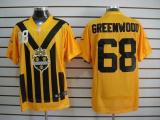 Nike Pittsburgh Steelers #68 LC Greenwood Gold 1933s Throwback Men's Stitched NFL Elite Jersey