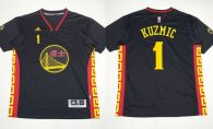 Golden State Warriors -1 Ognjen Kuzmic Black Slate Chinese New Year Stitched NBA Jersey